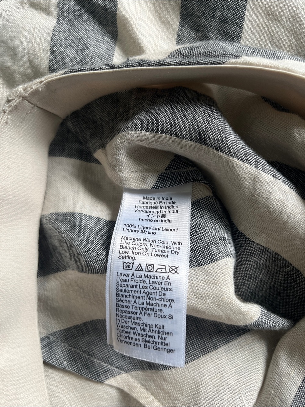 J. Crew 100% Linen Skirt with Side Slits - Picture 3 of 4